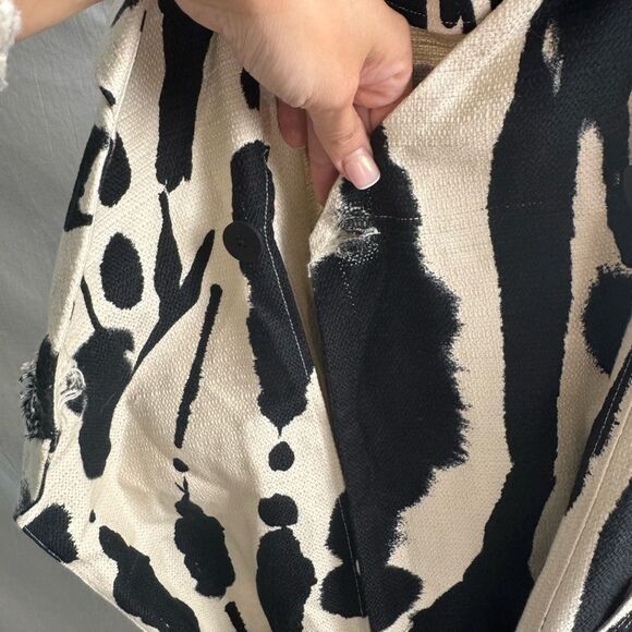 Stine Goya Gina Dress Estimated Size Medium Tie Dye Day Midi Dress Beige Black - Picture 11 of 12